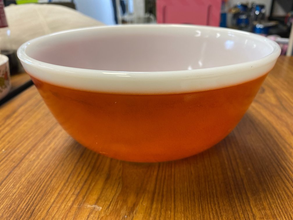 Pyrex Orange Mixing Bowl