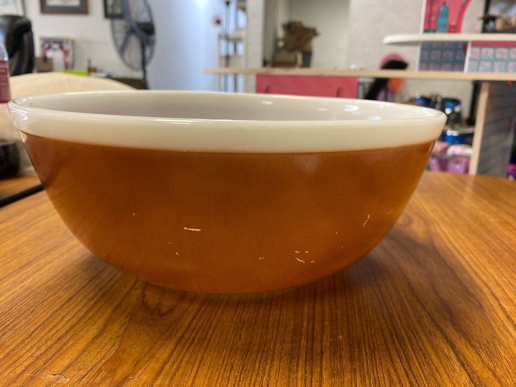 Pyrex Brown Mixing Bowl
