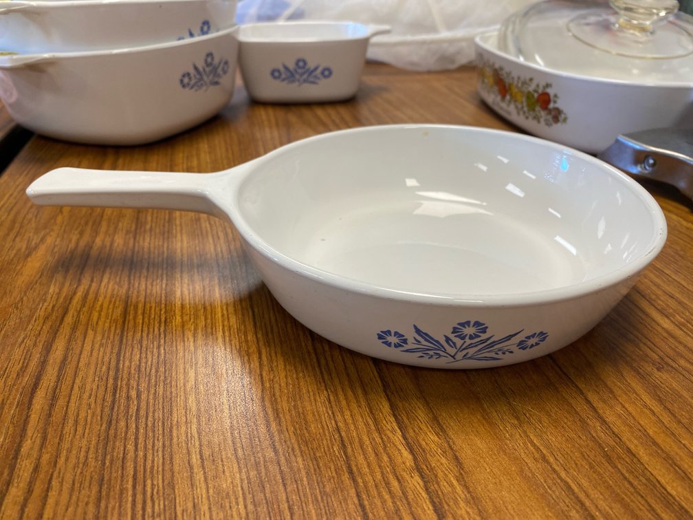 CorningWare Blue Cornflower Menuette Skillet