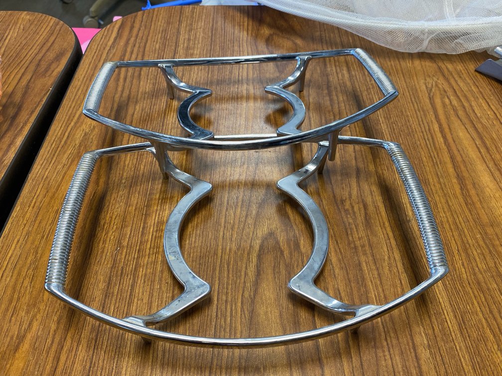 CorningWare Chrome Casserole Dish Cradles/Trivets