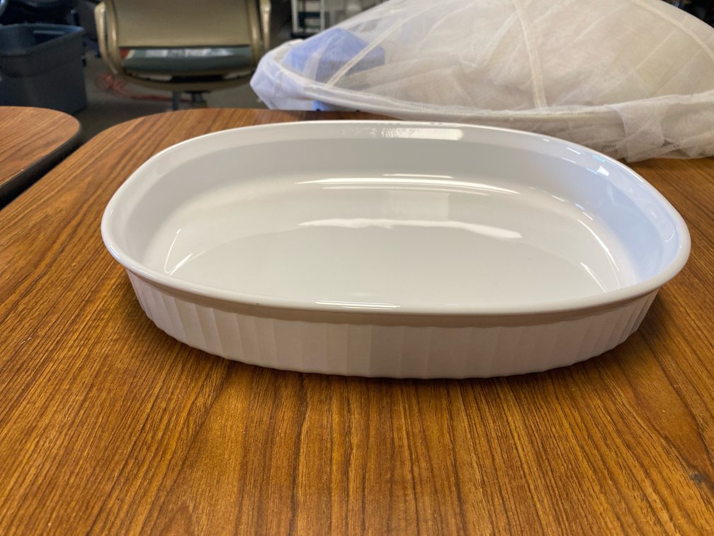CorningWare French White Oval Casserole Dish