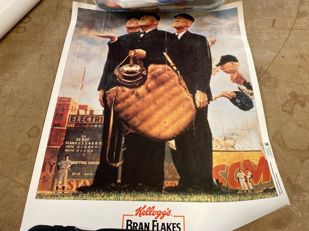 Norman Rockwell's 1948 "Tough Call" Print