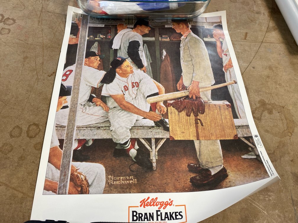Norman Rockwell's 1957 "The Rookie" Print
