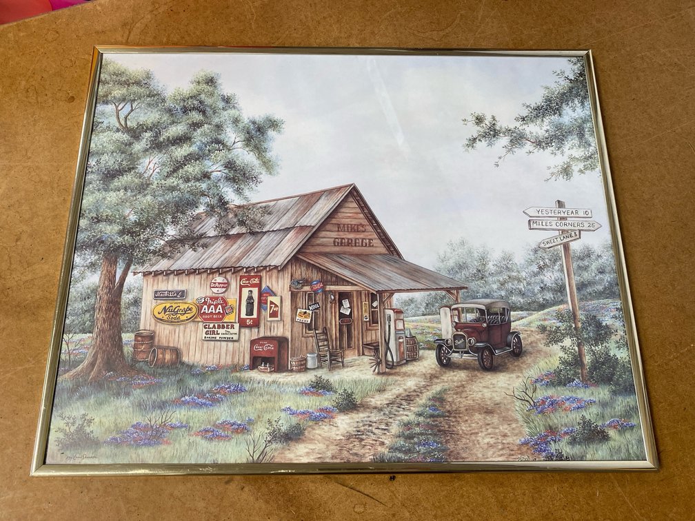 1993 "Mike's Garage" Framed Print