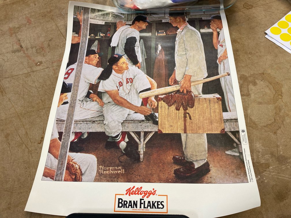 Norman Rockwel's 1957 "The Rookie"  Print