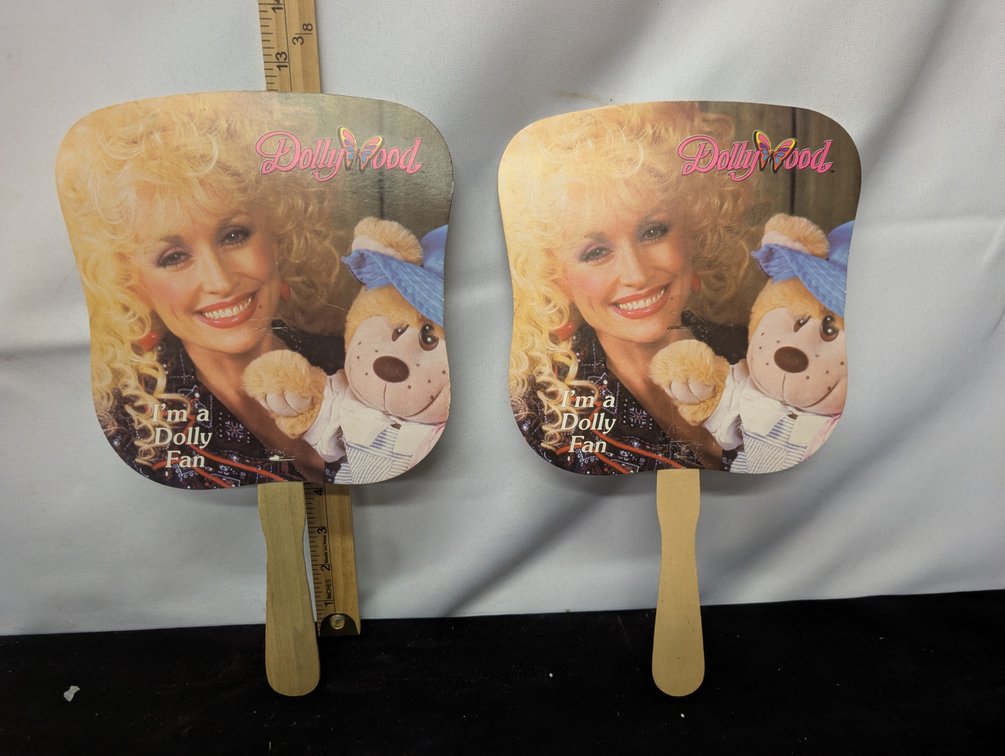 Vintage Dollywood Hand Fans