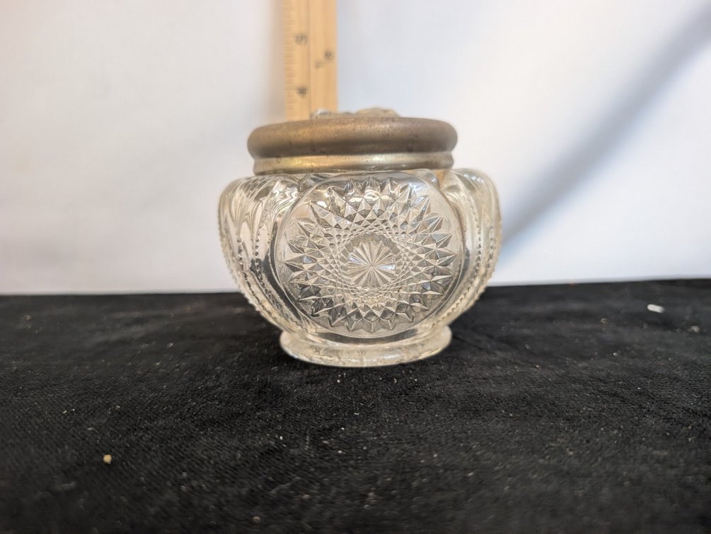 Vintage Art Nouveau Lidded Powder Jar
