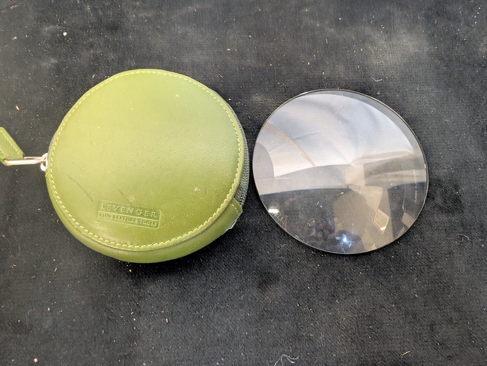 Vintage Levenger Leather Pocket Magnifier