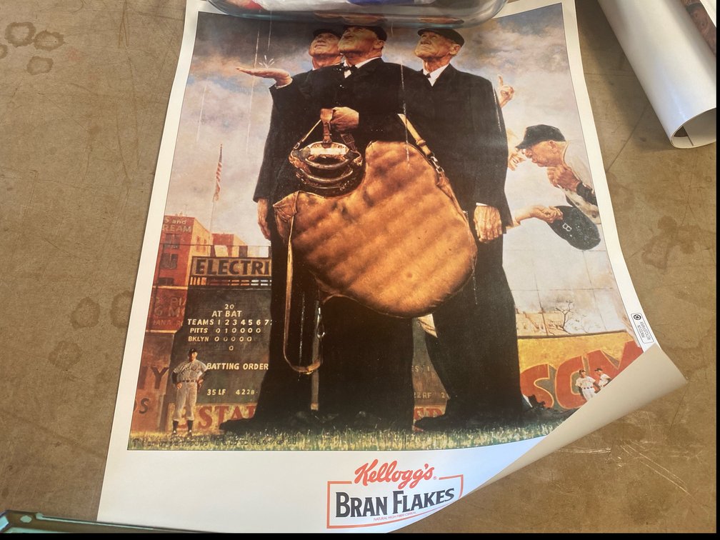 Norman Rockwell's 1948 "Tough Call" Print