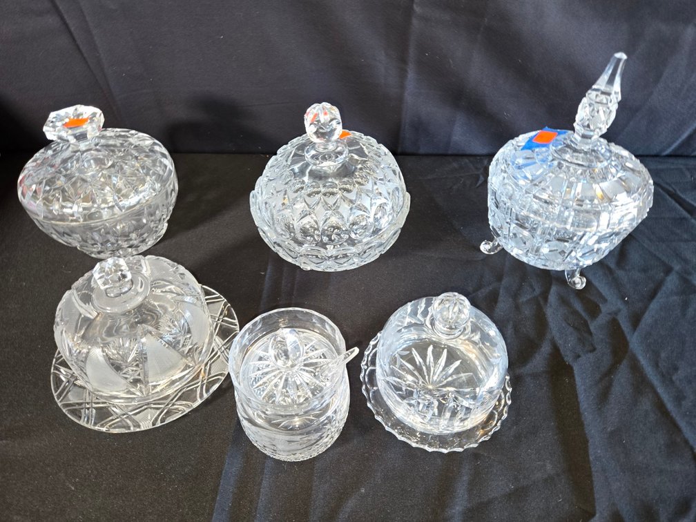 Tray Lot Decorative Glassware