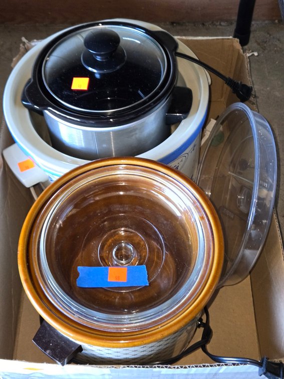 (3) Ass't Sizes Crock Pots-Gar