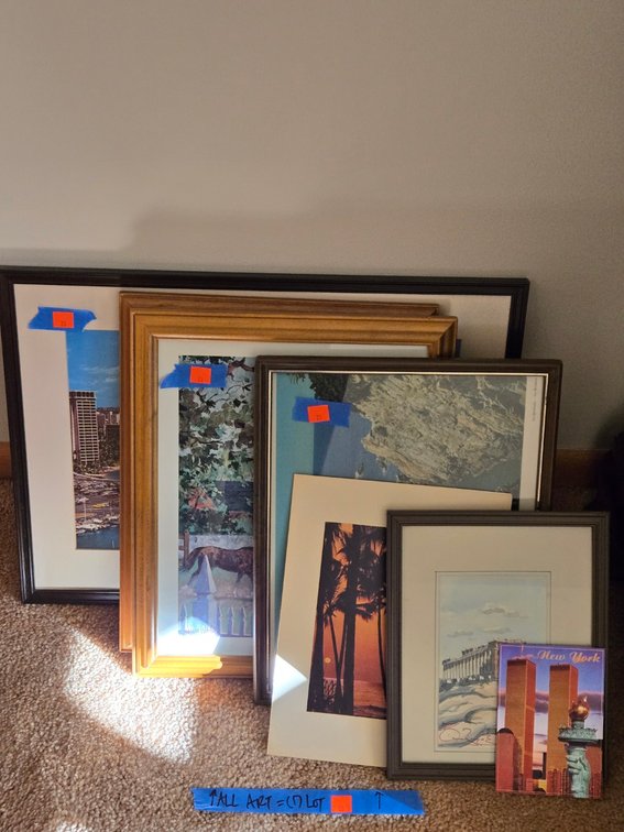 Lot of Framed Travel Prints-BR3