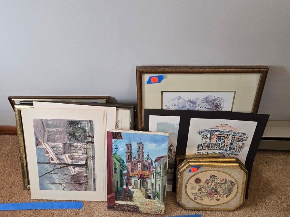 Lot of Framed, Unframed Travel Artwork-BR3