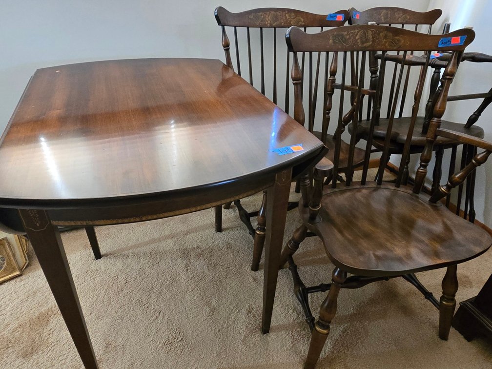 Small Hitchcock Drop Leaf Table-BR3