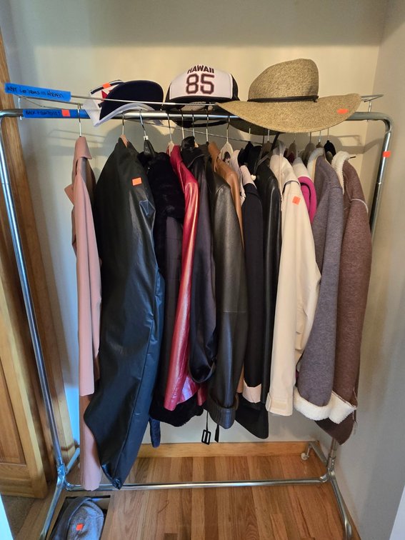 Contents of Entry Closet
