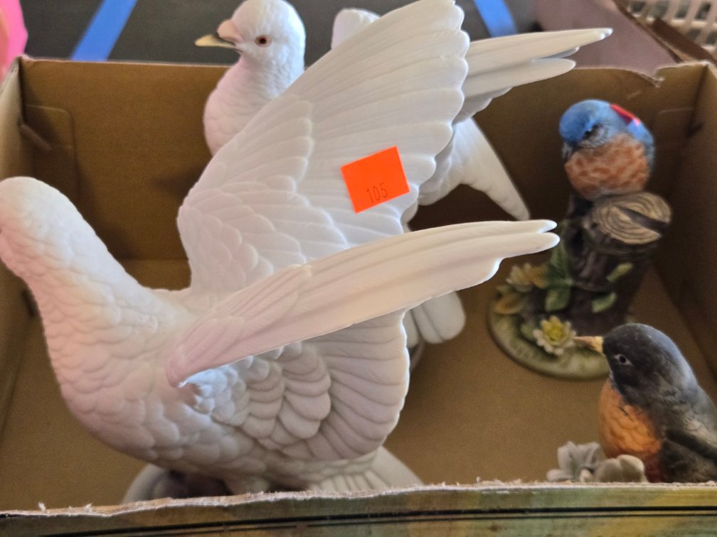 Tray Lot Porcelain Birds-Gar