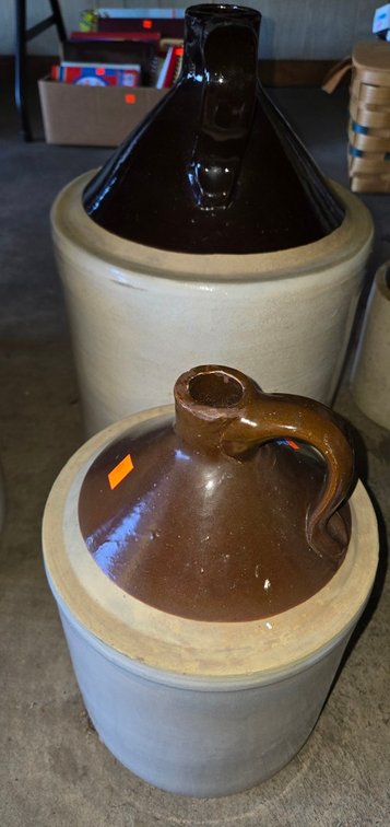 (2) Stoneware Jugs-Gar