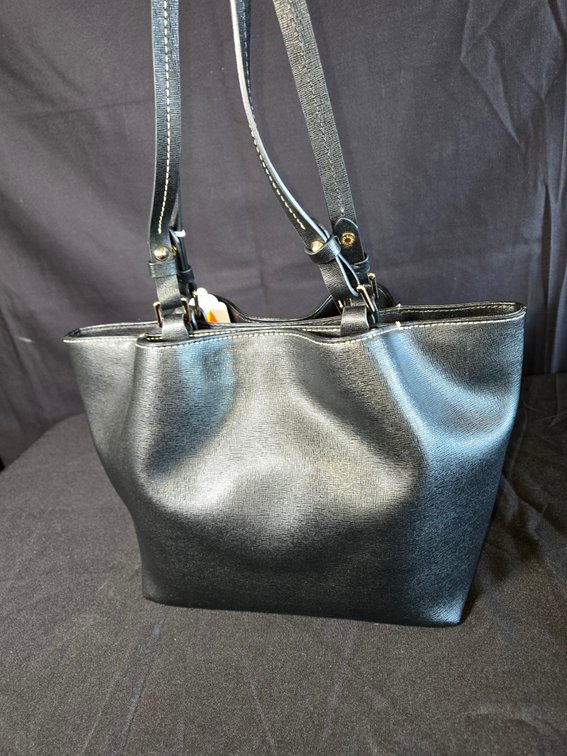 Dooney & Bourke Black Leather Shoulder Bag-Gar