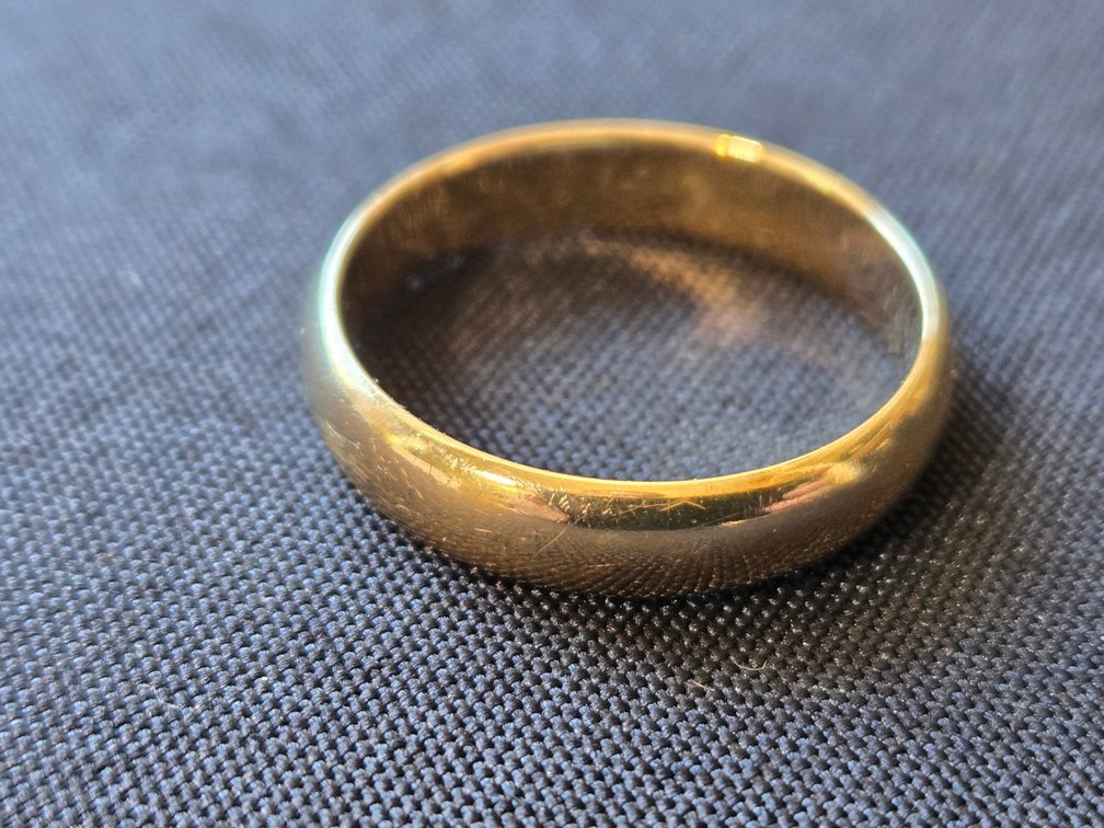 14kt YG Men's Wedding Band-Gar