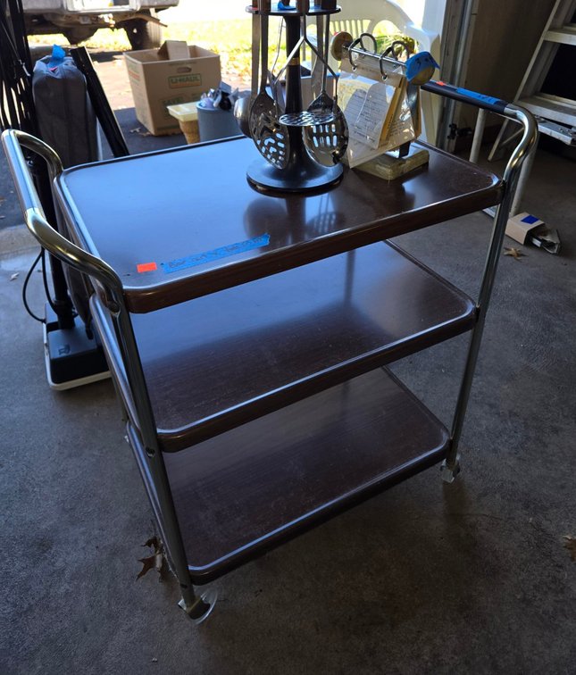 Vintage Bar Cart, Kitchen Tools-Gar