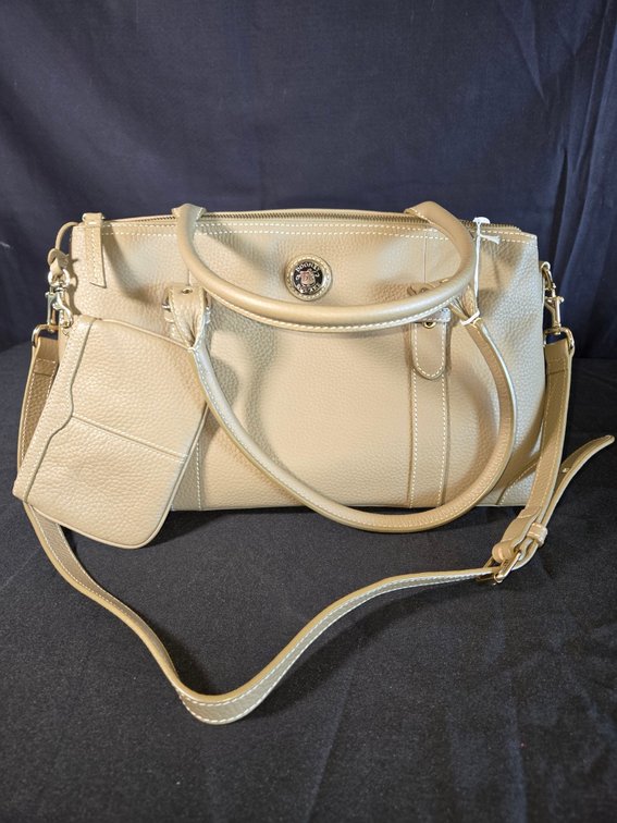 Dooney & Bourke Tan Textured Leather Bag-Gar