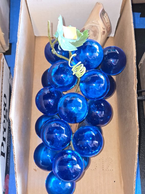 MCM Blue Acrylic Grapes-Gar