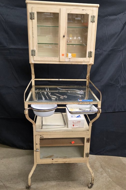Vintage Industrial Medical/Dental Cabinet-Central