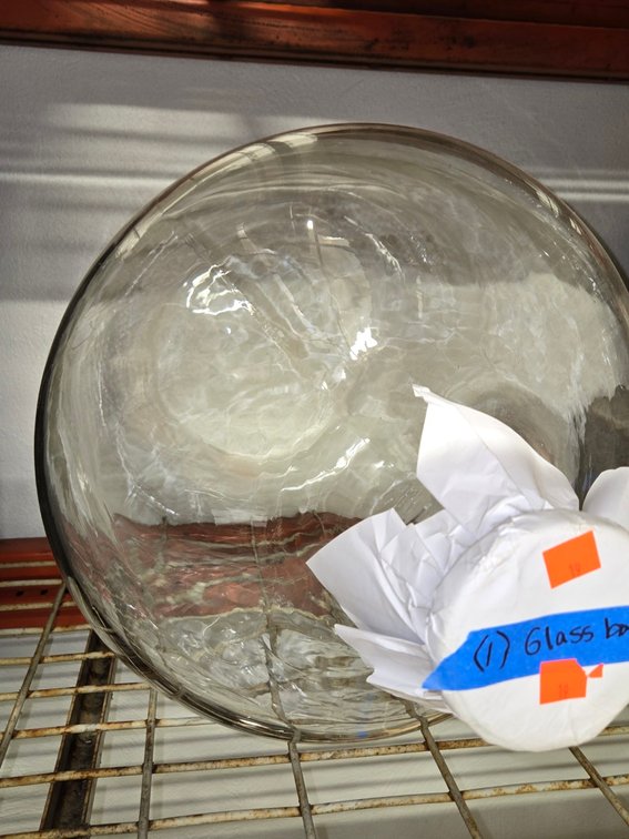 Large Clear Glass Bottle-Light Rm