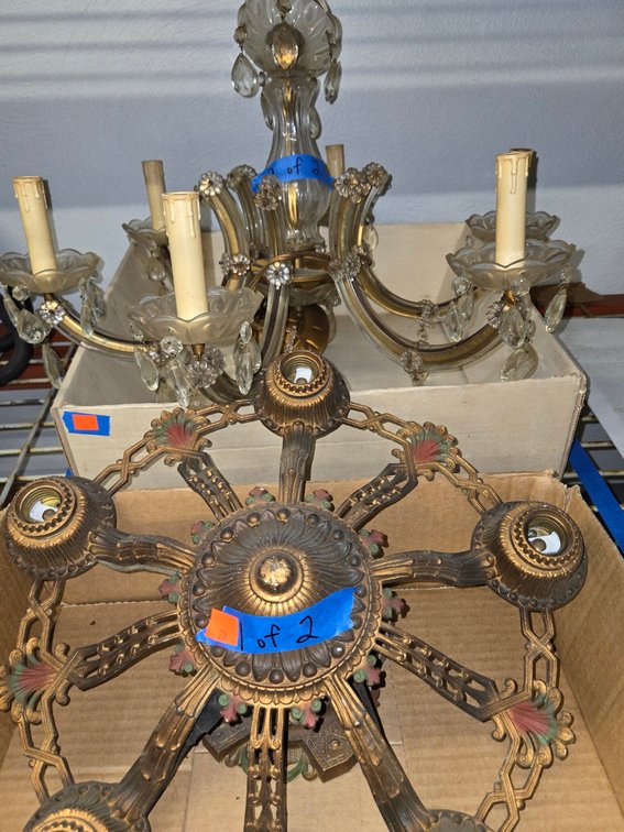 (2) Chandeliers-Light Rm