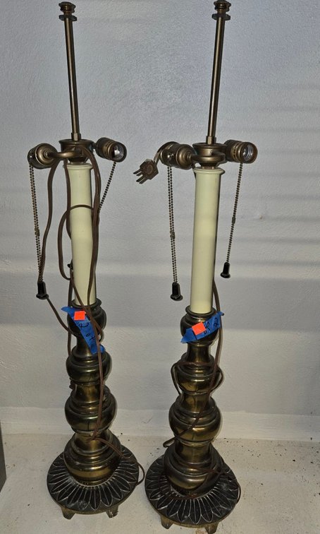 (2) Metal Lamps-Light Rm