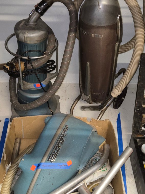 (3) Vintage Vacuums-Light Rm