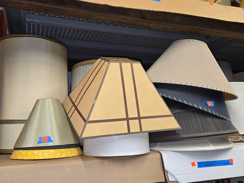 Ass't of Lamp Shades-Light Rm