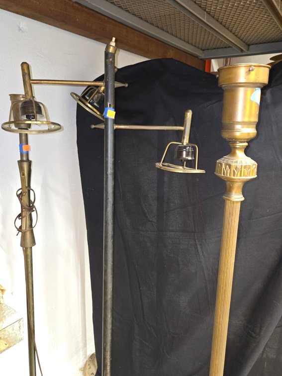(3) Vintage Standing Lamps-Light Rm