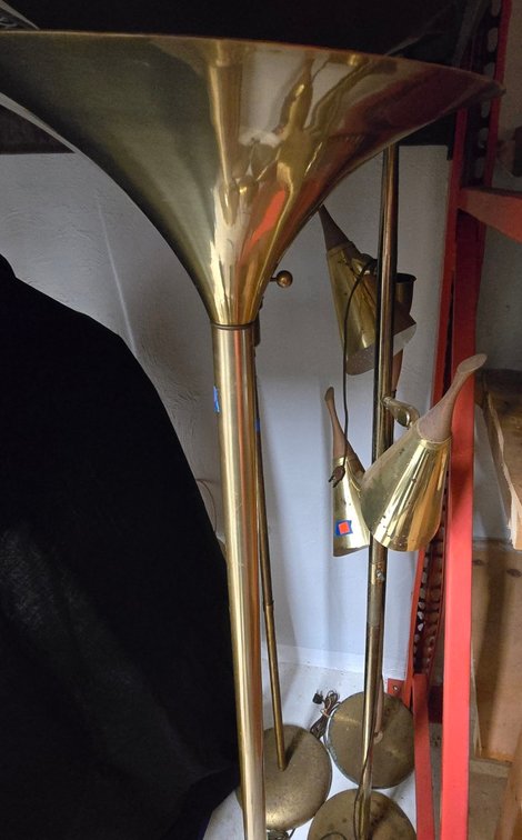 (4) Vintage Standing Lamps-Light Rm