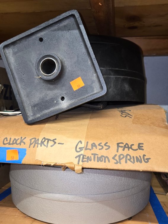 Simplex Clock Parts, (2) Clocks-Light Rm