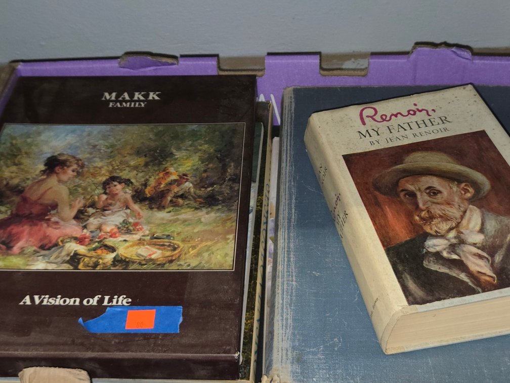 Box of Old Books-Light Rm