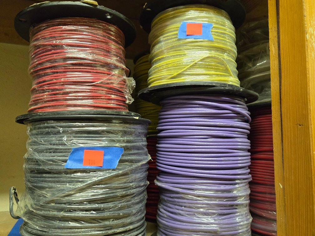 Lot of Wire Spools-Tool Rm
