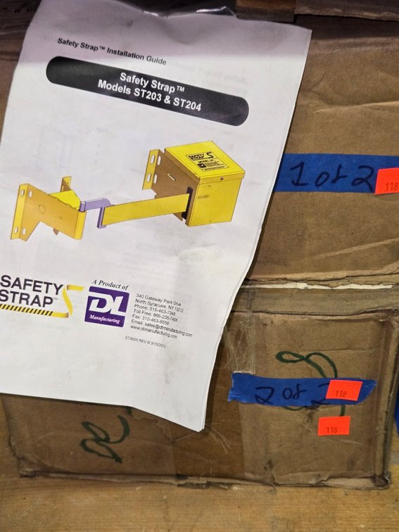 (2) Boxes-Safety Straps-Tool Rm