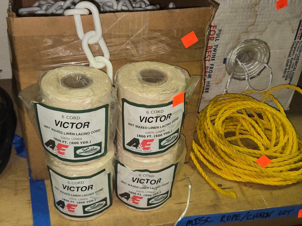 Misc. Victor Lacing Cords, Plastic Chain-Tool Rm