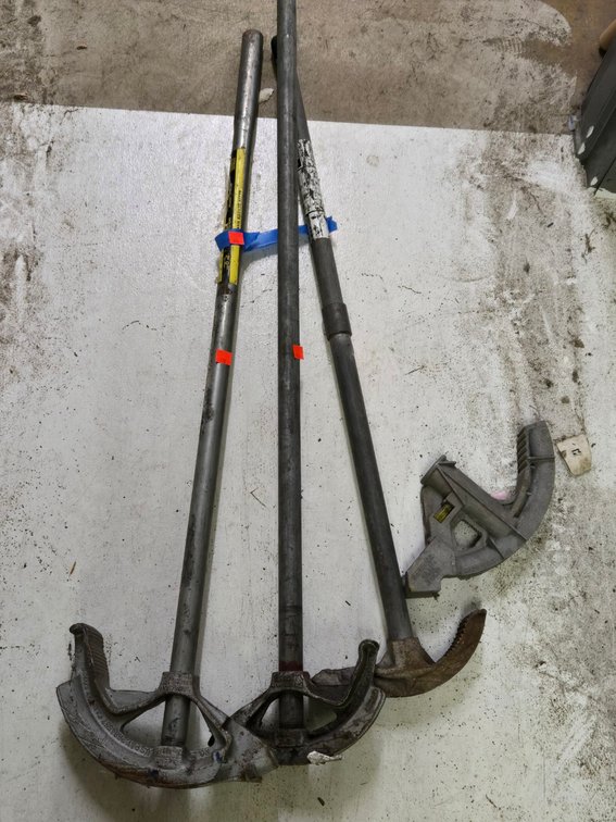 (4) Kline Conduit Benders-Tool Rm