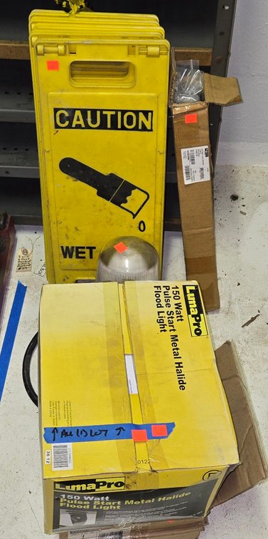 Caution Signs, (3) Lights-Tool Rm