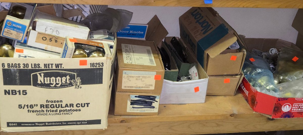 Lot of Misc. Door Handles, Knobs-Tool Rm