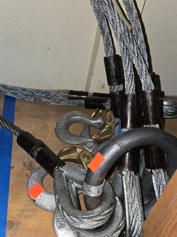 Box of Heavy Duty Rigging Slings-Tool Rm