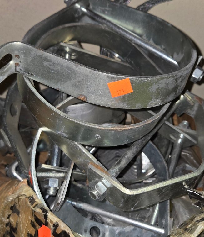 Box of Heavy Duty Pipe Hangers-Tool Rm