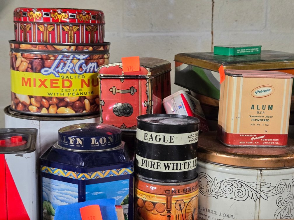 Lot of Various Old Tins-Well Rm