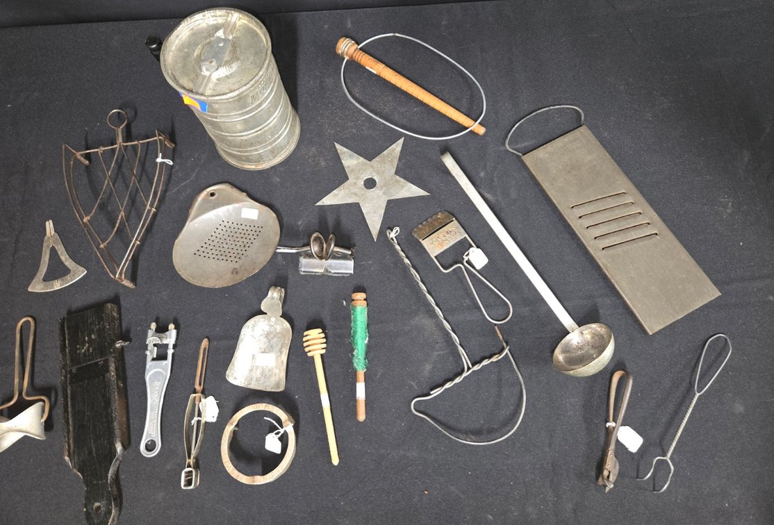 Box of Flatware, Cooking Utensils-Well Rm