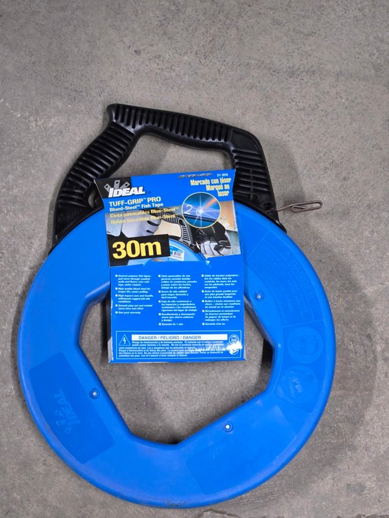 Ideal Tuff Grip Pro 100' Steel Fish Tape-Well Rm