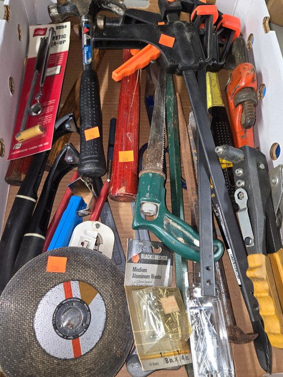 Tray of Misc. Various Tools-Well Rm