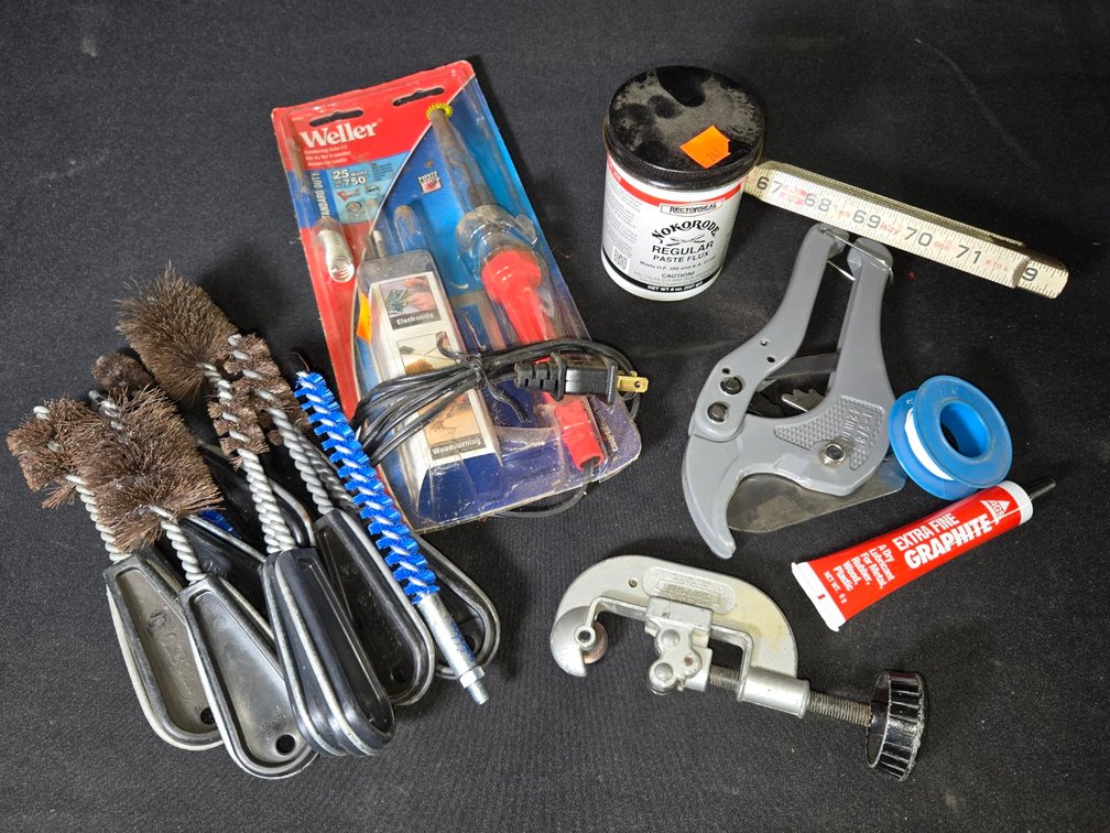 Tray of Soldering Tools-Well Rm