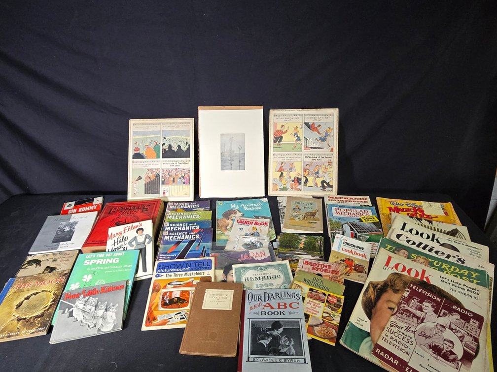 Tray of Hard Cover Books-Well Rm